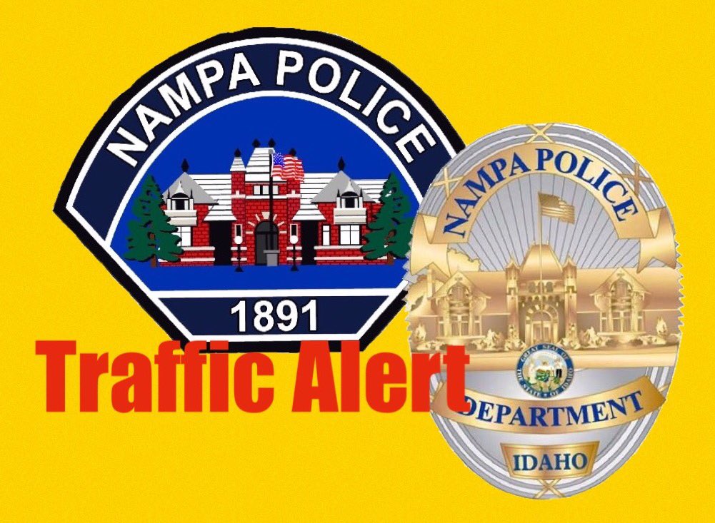 NampaPolice1's tweet photo. ** TRAFFIC ALERT **
Multi Vehicle, Unknown Injury Crash on I-84 WB impacting traffic between MP 36 and 38. Emergency vehicles just arriving, Expect delays. Please avoid the area if possible. https://t.co/hGLi6Usc7V