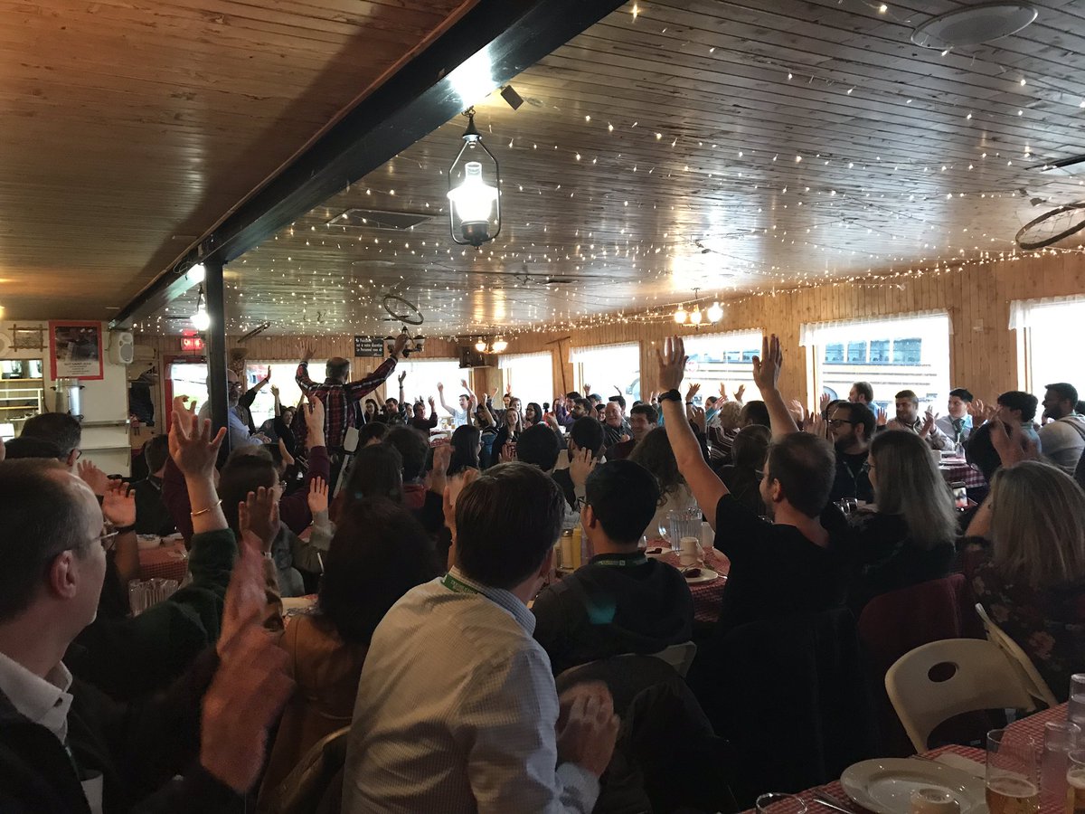 KSaskResearch's tweet image. Sugar Shack Dinner at the Canadian Biomaterials Society Meeting #CBS2019 in Quebec City. Great time seeing lots of familiar and new faces. Thanks to all the organizers! @CanBiomatSoc