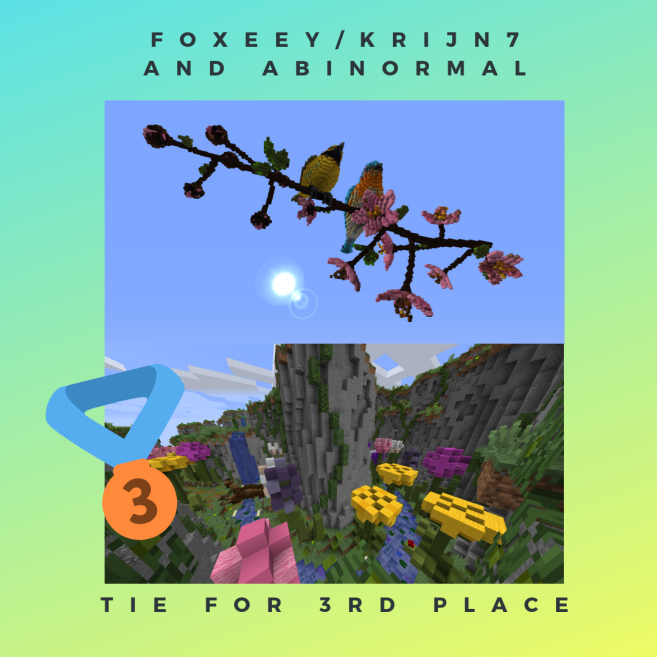 SwanCraftMC's tweet photo. Thank you to everyone who participated in the 2019 Spring Building Competition! We had so many great builds to pick from and judging was very difficult! Congrats to our winners!!!
#swancraft #minecraft #spring #competition #building https://t.co/tQsypiUaMl