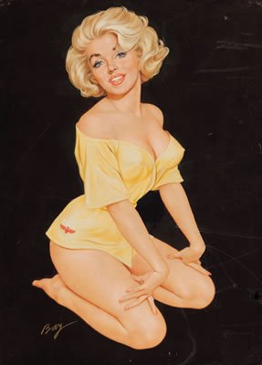_SpiderJohn__'s tweet photo. Mozert #QueensOfPinup #PinupParty Kinda looks like Miss M to me, but Mozert was around well before Norma Jean. https://t.co/4zx6VIsO6a