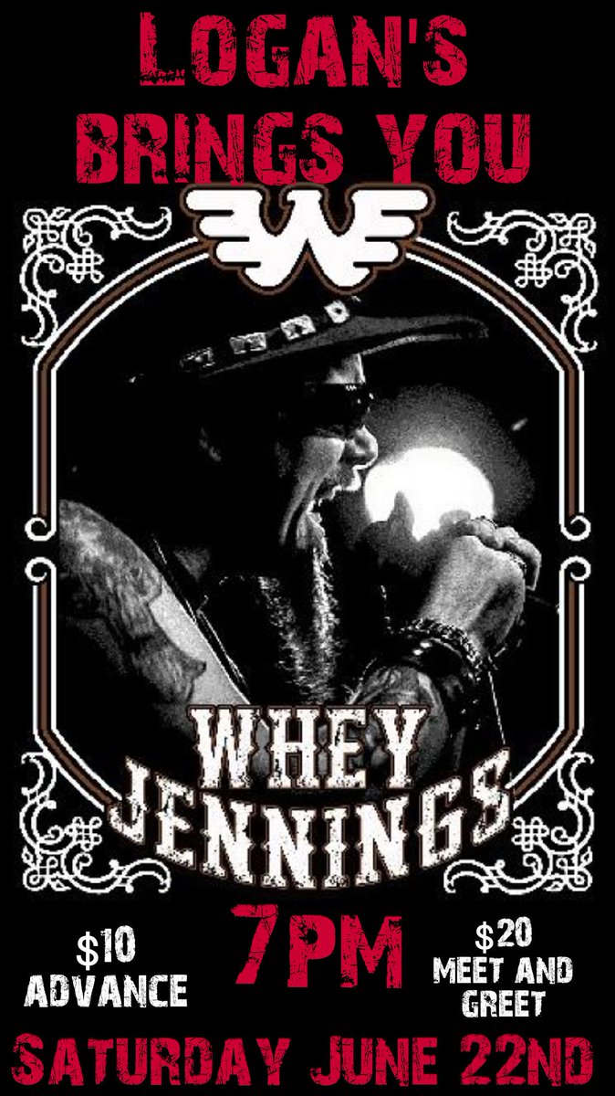 LogansFreeport's tweet photo. #WheyJennings #Outlaw #Country #Logans #Music #Tourism #Entertainment https://t.co/1XXQUZxooT