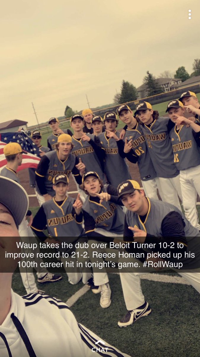 Reece Homan knocked his 100th career hit as Waupun beat Beloit Turner 10-2 in a matchup of two of D2’s top ranked teams (via @bbille88)