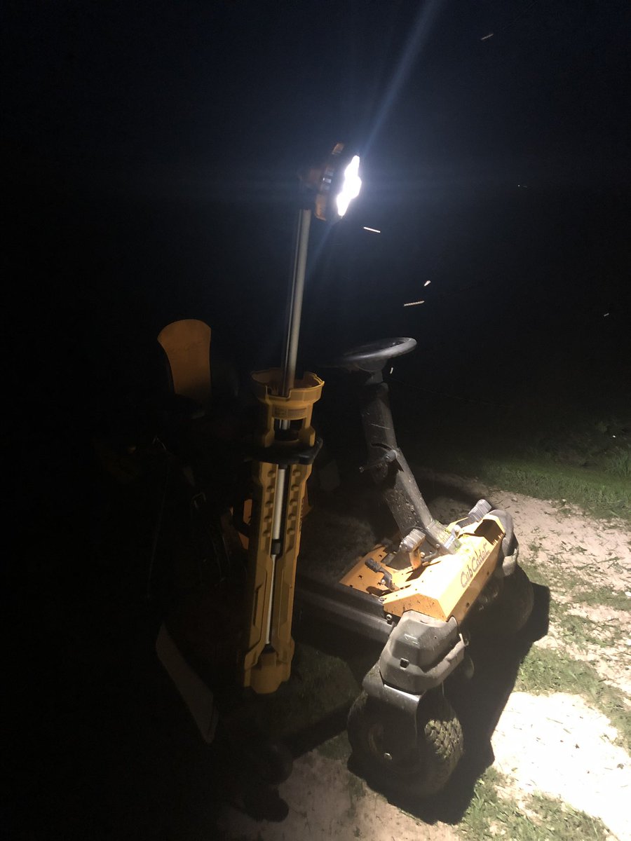 Maybe should invest in a better light system for the mower