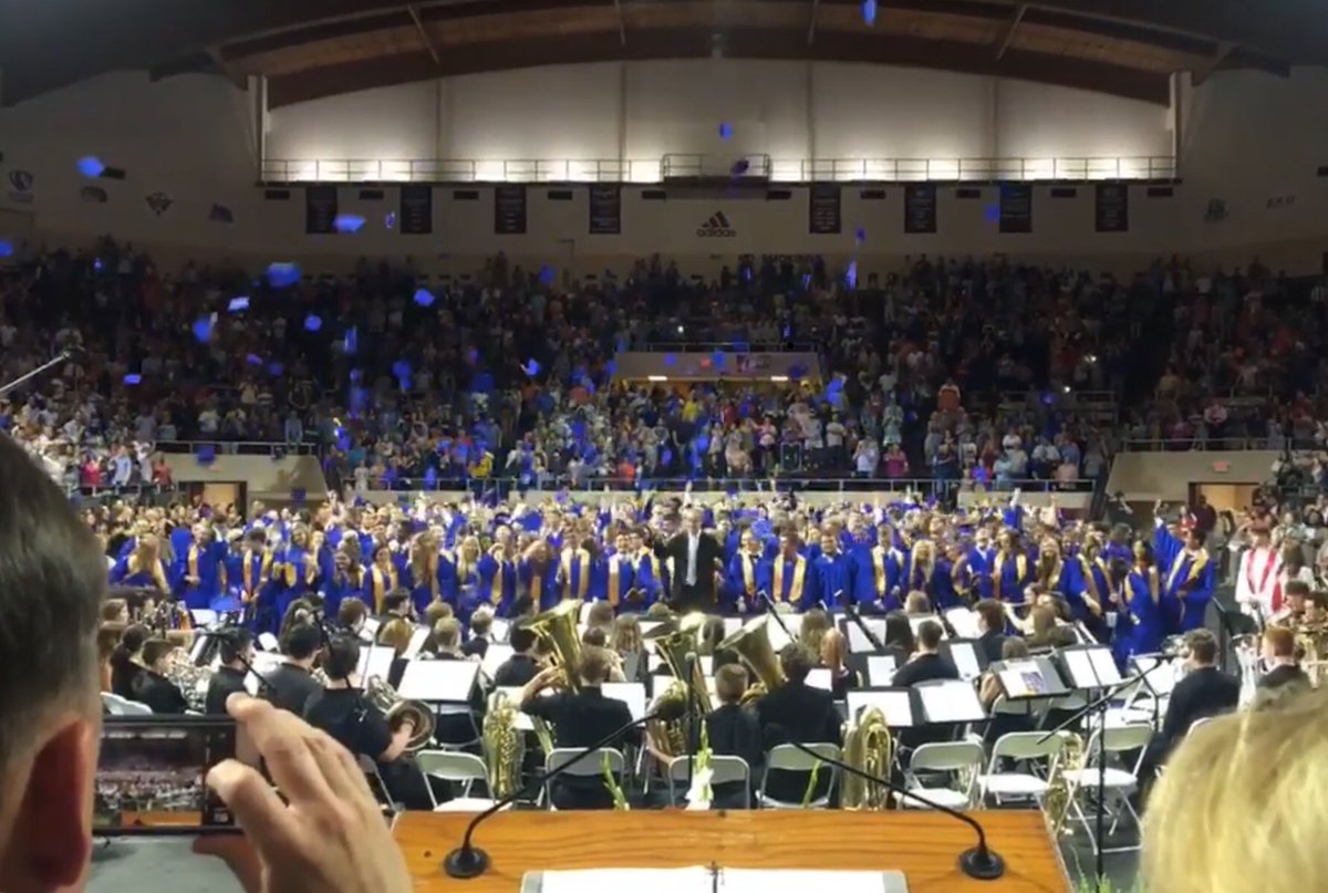 Rutherford342's tweet photo. 2019 Madison Central Graduation #mcsonfire https://t.co/pXD2V3uzaY