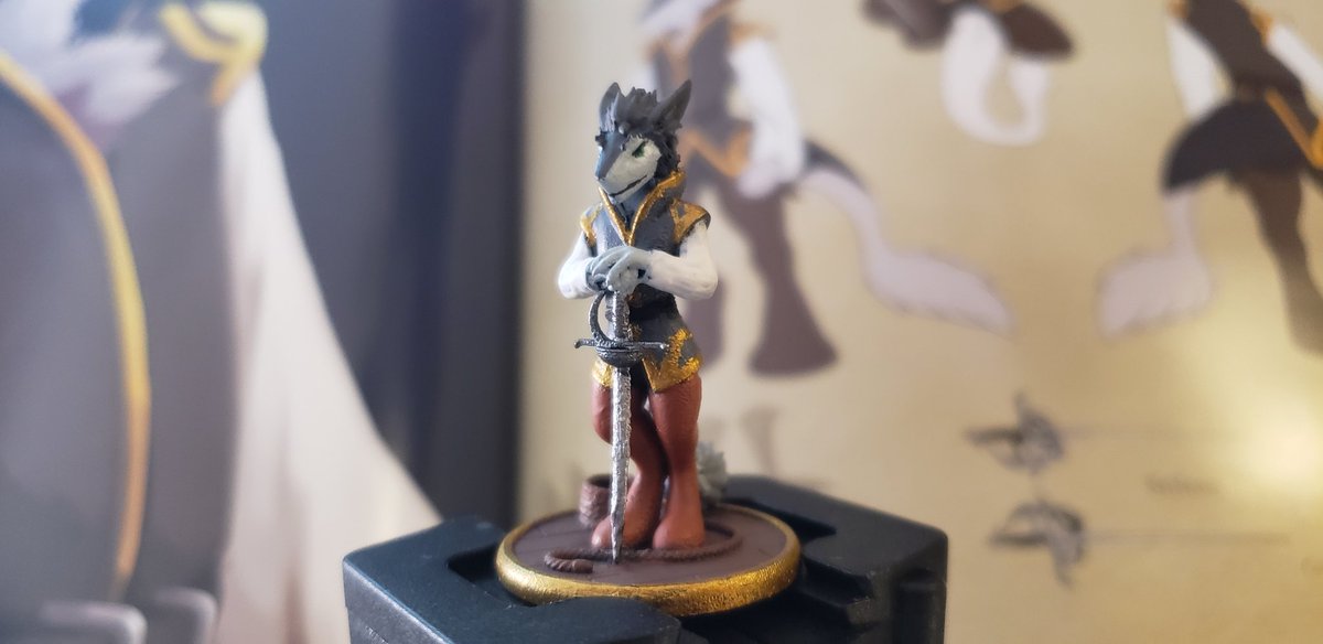 BlarghDragon's tweet photo. Epic level mini of Therrin Perch from #BLFC2019. Ref from page 53-55 Curse of Coeurasa. @BiggestLittleFC https://t.co/5tHNHAKUqc