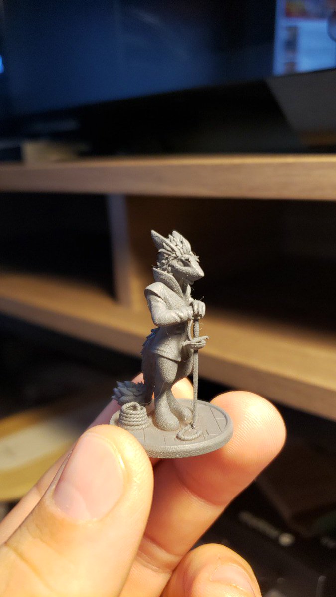 BlarghDragon's tweet photo. Epic level mini of Therrin Perch from #BLFC2019. Ref from page 53-55 Curse of Coeurasa. @BiggestLittleFC https://t.co/5tHNHAKUqc