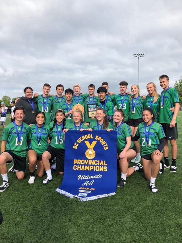 SurreyChristian's tweet photo. Congratulations to the Sr. Ultimate team!
An amazing season and intense final game at the Provincials... we are proud of you all!
#scsUltimate #disc #ultimatefrisbee #bcschoolsports #bcultimate π₯ #goFalcons #14yearsinthemaking @BCSchoolSports https://t.co/1i5scyD4q1