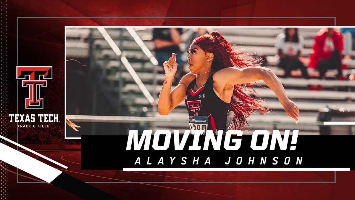 TexasTechTF's tweet photo. 🎟 TICKET PUNCHED 🎟

A 𝙡𝙞𝙛𝙚𝙩𝙞𝙢𝙚 𝙗𝙚𝙨𝙩 57.30 gets @ImJustLaylay through to the national championship for the 400m hurdles! 

🔴#WreckEm | #NCAATF⚫️ https://t.co/eWfTN9Wd2P