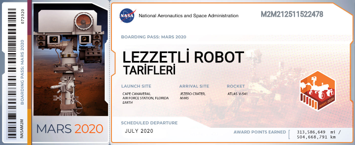 lezzetli_robot's tweet photo. NASA'nın 2020 Mars Projesi'nin tanıtımı için Mars'a isim gönderme olayına biz de kayıtsız kalmayalım dedik. ¯\_(ツ)_/¯   🚀👽🛸 https://t.co/9GgfNQTz1I