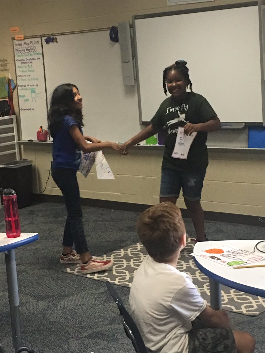 screnaud12's tweet photo. Shared a sweet moment when each student created and presented and award to their classmate! Thanks to @CandaceTorrence for always keeping the balance https://t.co/eXQHsY9qWa