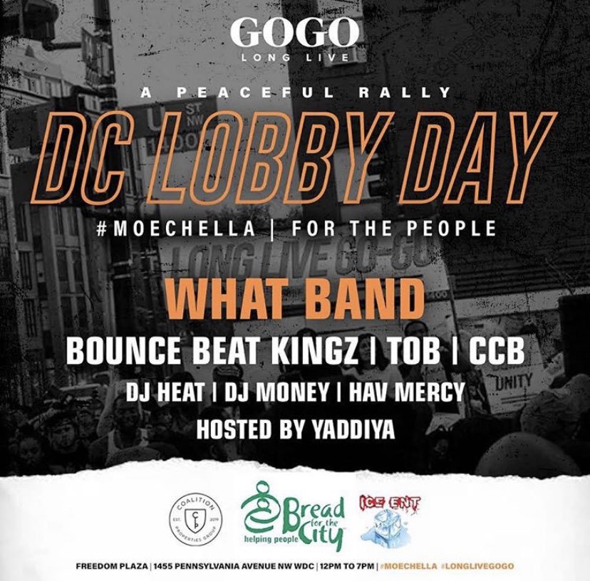 JustCuriousPoe's tweet photo. Monday 5.27.19 at Freedom Plaza!! Noon-7pm. Village please #pullup & support this peaceful go-go rally! #DCLobbyDay #LongLiveGoGo #Moechella #DontMuteDC https://t.co/RuKeMD5g2C
#Moechella #LongLiveGoGo https://t.co/T6HOIqb3qP