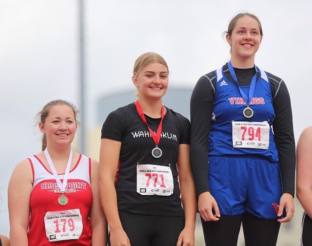 Wahki_pride's tweet photo. Jansi Merz placed 2nd in state in the discus! https://t.co/NFja7jBdpd