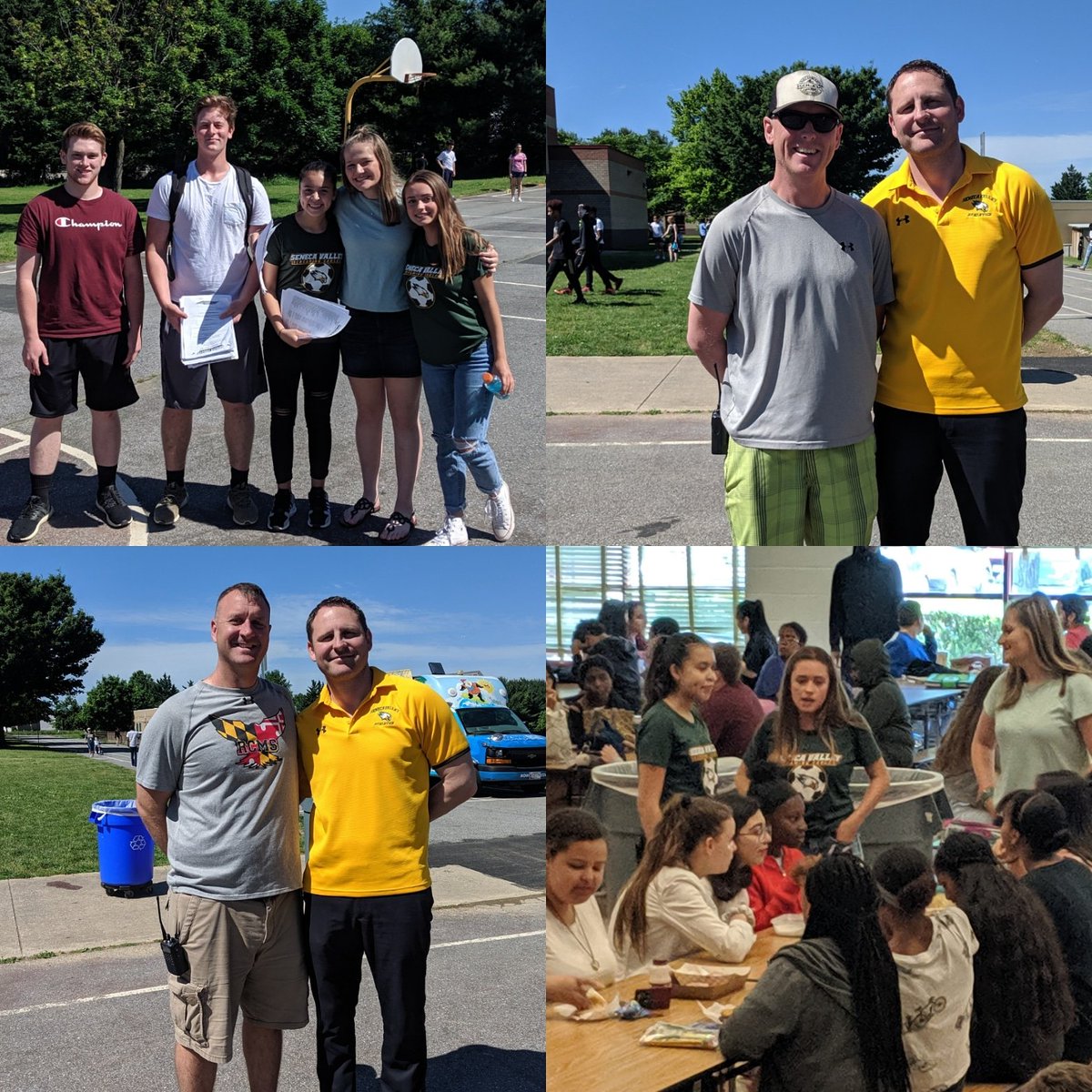 💛💚🦅💛💚Great day at <a href="/RCMSHAWKS/">Roberto Clemente MS</a> meeting with future <a href="/SenecaValleyHS/">SVHS Screaming Eagles</a> student athletes.  Thanks to our student athletes  and to <a href="/RCMS_Athletics/">RCMS_Athletics</a> and <a href="/RCMSPrincipal/">Jeffrey T. Brown</a> for allowing us to visit.  #WeRAISE #screamingeaglefamily #classof2023 #august14th #noexcuses 💚💛🦅💚💛