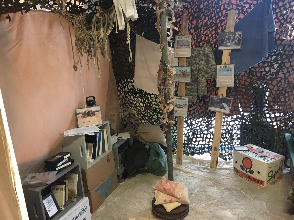 CompassAcad's tweet image. The sophomore class put on a great war museum.  The America at War museum looked at 7 of the greatest conflicts in US history.  #ca2019 #AmericanStudies