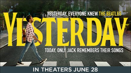 Be among the first to see Yesterday Movie! Grab your free advance screening tickets using the link below until they are gone.   

Screening Details: 

Wednesday, May 29th 

AMC Tyson's Corner 

7:00pm 

Seating is first-come, first-served.   

universalscreenings.com/?m=0m7yPVrzrmL…