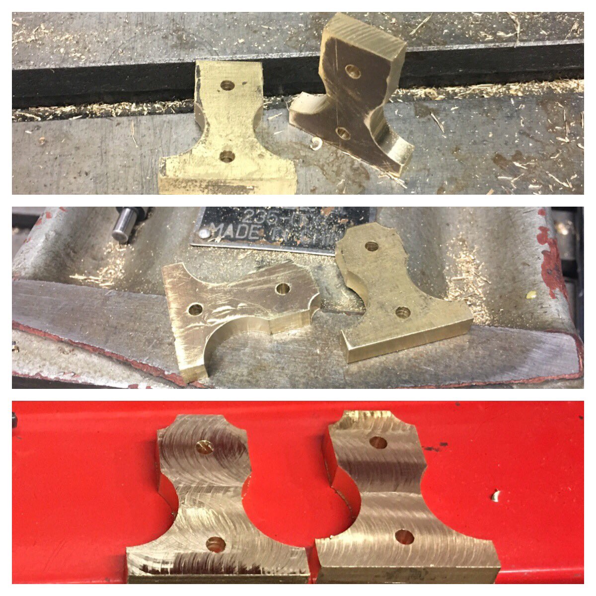 AmatMachShop's tweet photo. Started milling the flywheel supports for the mini-flame eater. Video part 1 to come soon. #Stirlingengine #machining #flame-eater https://t.co/hywrMnl5GU