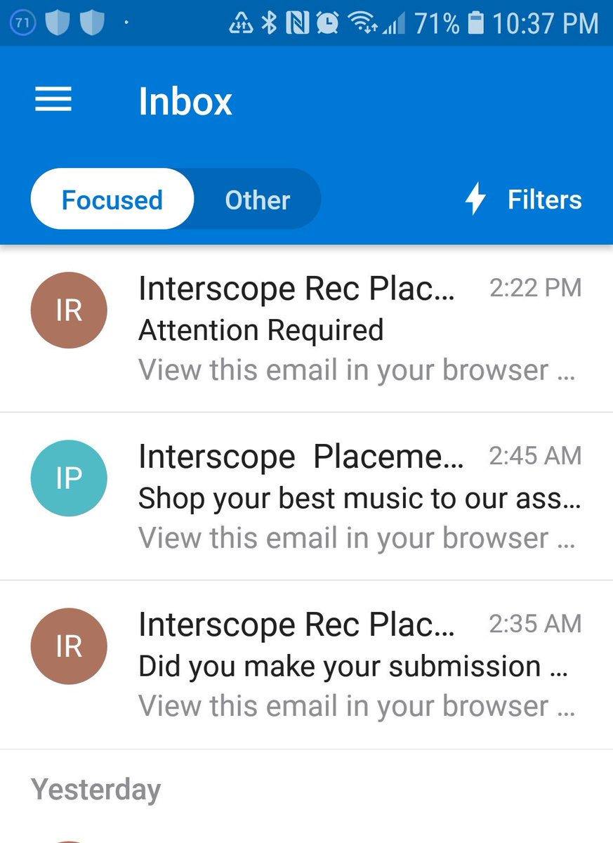 RansackPro's tweet image. None of this makes sense? 3 Emails in a matter of minutes for Fake Placements regarding @Interscope stating they're signing Producers? How obvious is it that they're trying to scam the naive new Music Producers? Does @Interscope know about the spam soliciting occurrence?