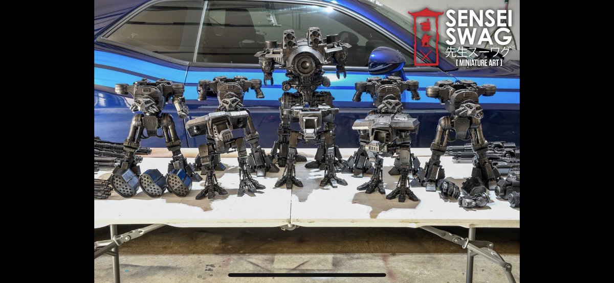 Titans getting painted for the store by #senseiswag