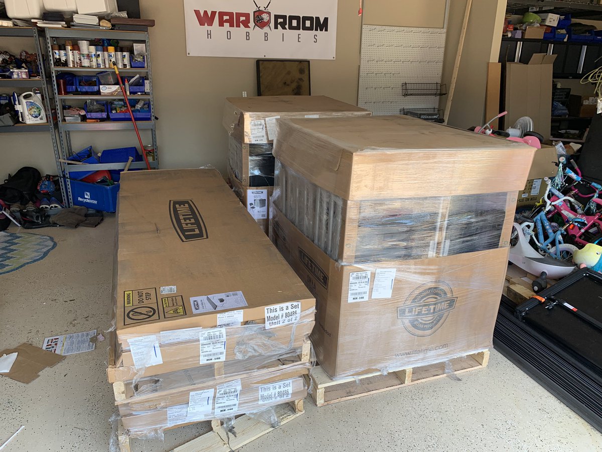 Tables and chairs have arrived for the store. Final stages prior to opening and I have a garage, trailer and two rooms ready to make the move!