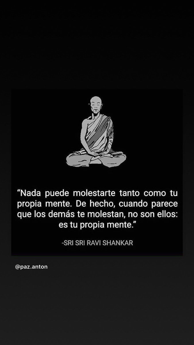 “Nada puede molestarte tanto como tu propia mente. De echo, cuando parece que los demás te molestan, no son ellos: es tu propia mente.” 🧘🏻♂️🧘🏻♀️
•
•
•
#vida #vidasana #meditacion #pensamientos #frasedeldia #latino #amor #autoestima #mexico #yoga #zen #motivacion #español
