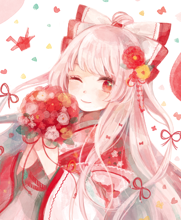 藤原妹紅 「お祝いで描かせて頂いたもこう? 」|もずくず🐘例大祭う34bのイラスト