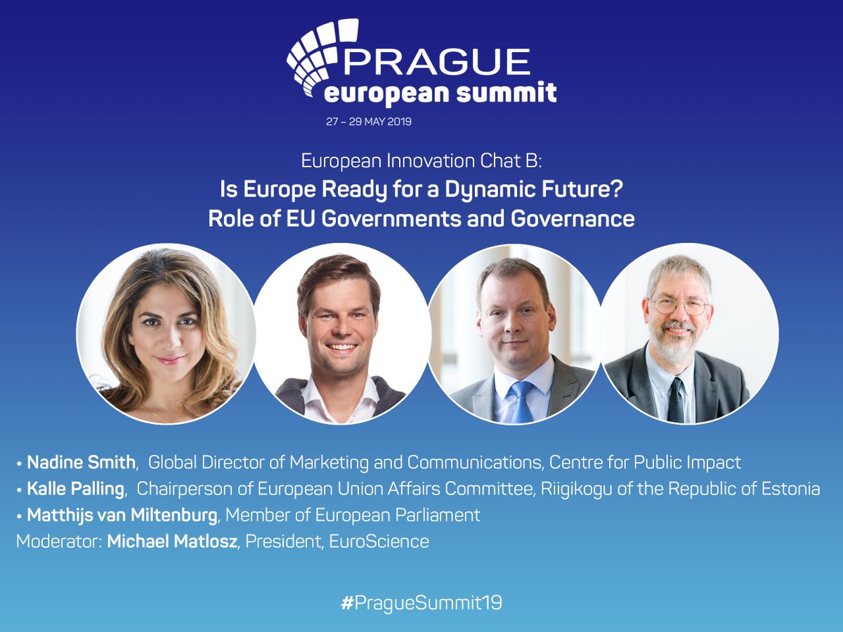 TaskEurope's tweet photo. Is #EU and governments ready for the #DynamicFuture? #Innovation #Industry40 #ArtificialInteligence #Industry50?
Topic for @NadineMCSmith @CPI_foundation, @KallePalling & #MEP @MatthijsvMilt. Moderator is @EuroScience President Michael Matlosz.
More on https://t.co/r3FdAiiWEc. https://t.co/du6FNB2TQg