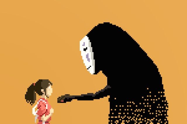 art_matomen's tweet photo. 懐かしゲーム風？8bitのジブリイラスト。
英国のアーティストの、リチャード・J・エヴァンズ作 https://t.co/WEQAEiYNIP