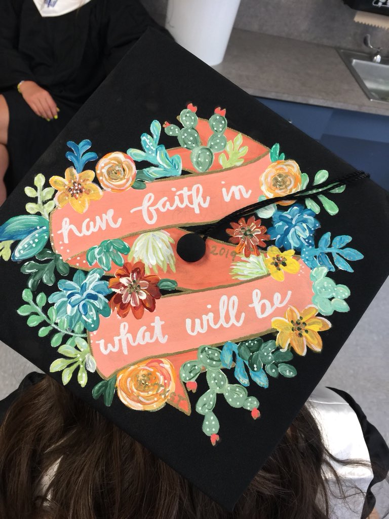 My favorite cap tonight! Beautiful work Riley. Congratulations class of 2019!