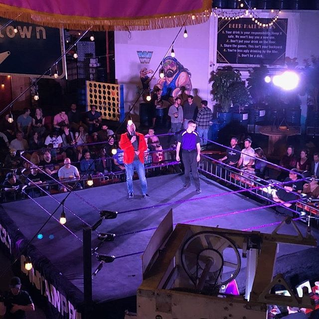 Announcing tonight for The @therockymtnpro Experience at @rackhousepub in #Denver #Colorado. Watch us #LIVE now at rmpwrestling.com/watch! #RMP #MPWA #ProWrestling..#Elevated #Twitch #Athletics #Performance #TV #LiveStream bit.ly/2JE16Rs