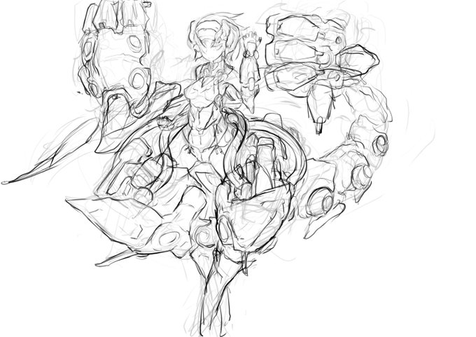 オリジナルアクトレス、とりあえずぱっと見の形状はこれでいいかな～
けっこうかっこいい(満足げ(気が早い 