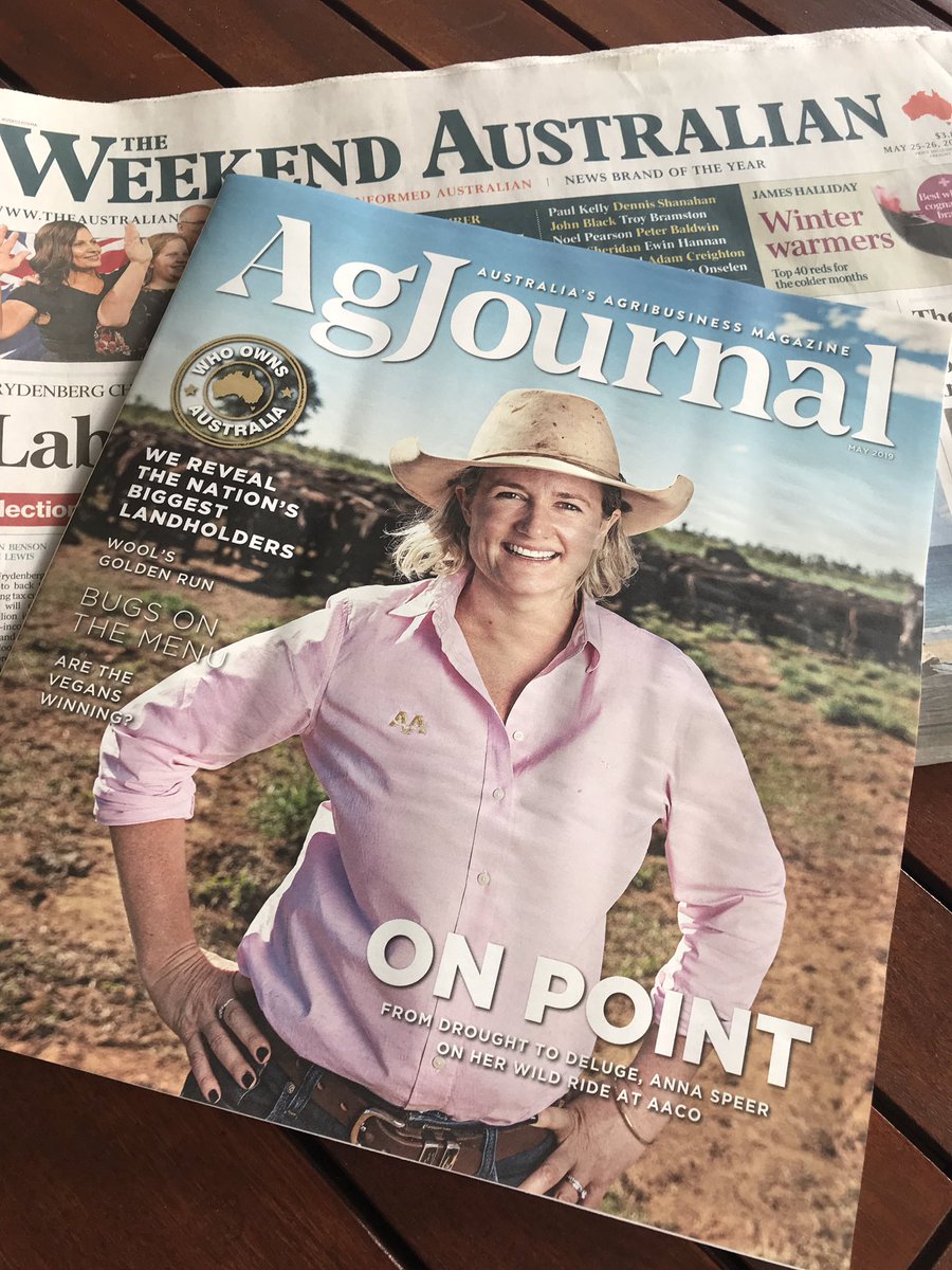 Congrats <a href="/EdgannonWtn/">Ed Gannon</a> on first edition of #Agjournal magazine in Weekend Aust - keep bringing more great stories on Australian agriculture and its people to a wider audience <a href="/speer_anna/">Anna Speer</a> <a href="/troysetter/">Troy Setter</a> <a href="/agintegrity/">Trent Thorne</a> <a href="/theweeklytimes/">The Weekly Times</a> <a href="/AusAgJournos/">ACAJ</a>
