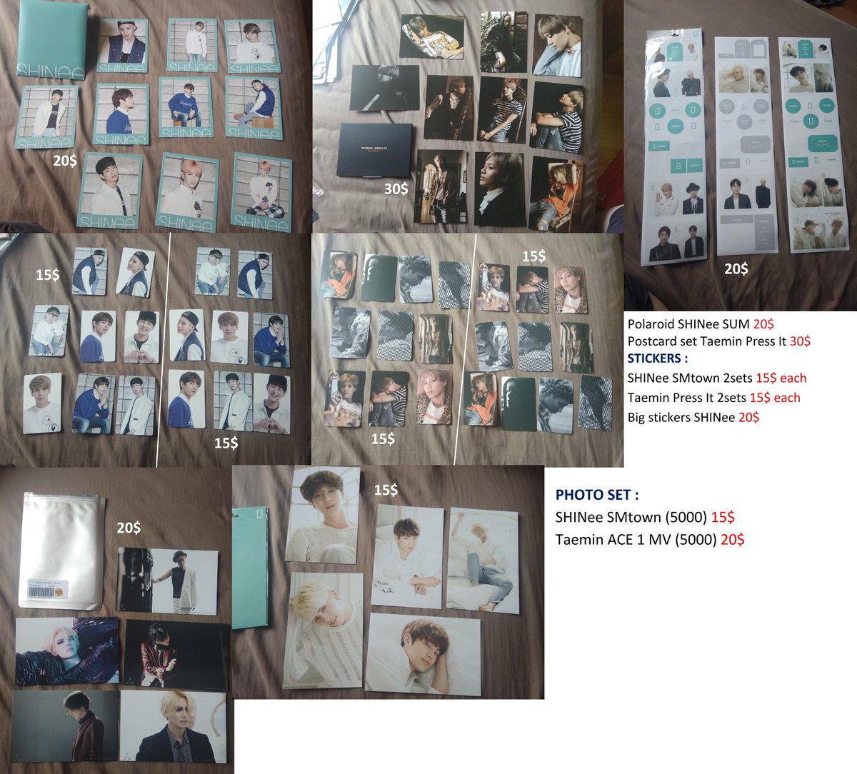 sellinggoods4's tweet photo. [updated] Selling SHINee Goods , photos in thread 
#SHINee #goods #goodies #tosell #onew #jonghyun #key #minho #taemin #샤이니 #온유 #종현 #키 #민호 #태민 #이진기 #진기 #김종현 #김기범 #기범 #최민호 #이태민 #シャイニー #テミン #ジョンヒョン https://t.co/2n2x5pR582