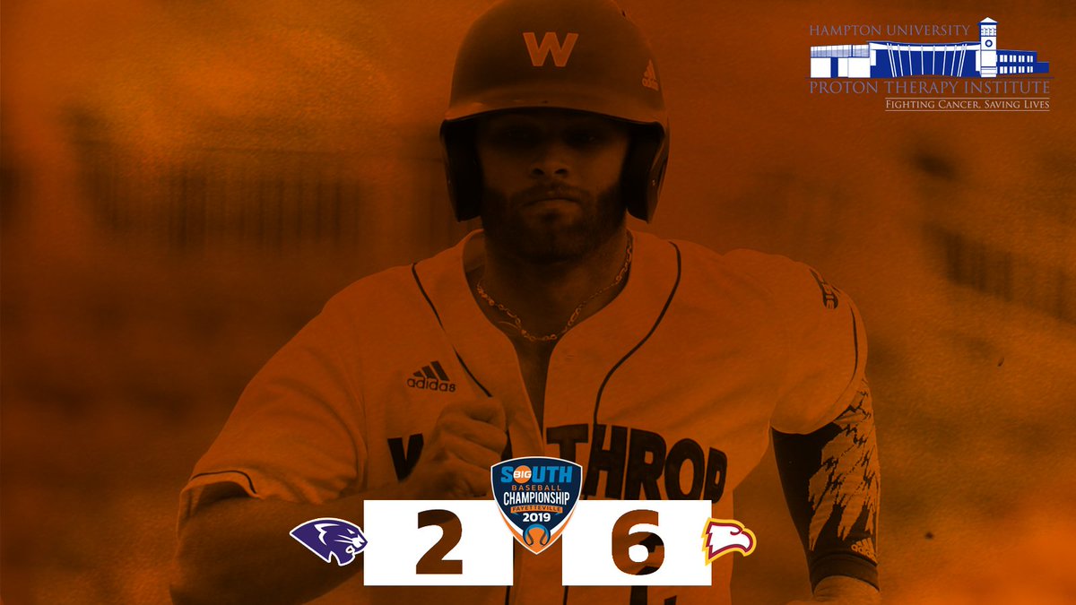 BigSouthGameDay's tweet photo. 🦅🦅🦅

@WinthropBasebal knocks off High Point and will play for the #BigSouthBase⚾️ title on Saturday at noon! https://t.co/XnJqpsAX3N