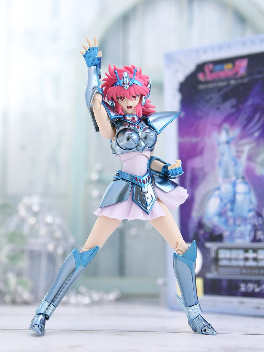 Akt あきと No Twitter エクレウス流星拳 てことで 聖闘士聖衣神話 エクレウス翔子を開封ー カッコイイ かわいい 聖衣の美しさやずっしりとした重みといい 手にとってみると評価が一段と上がるフィギュアですねーこれは 久織ちまき先生の記念応援イラスト