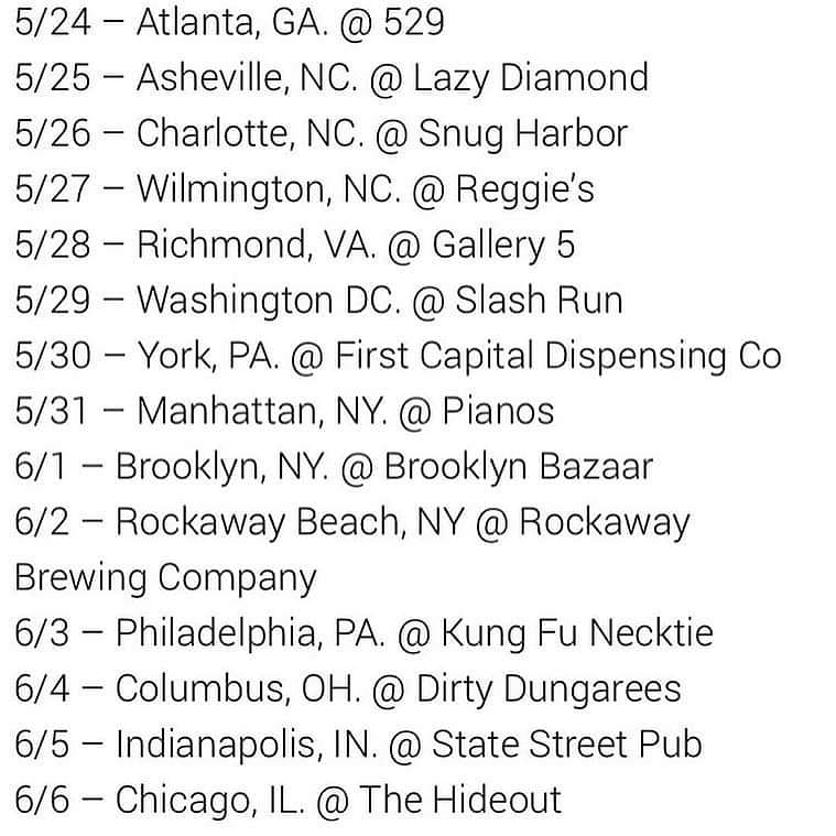 SlovenlyRecs's tweet photo. Model Zero @MODEL_ZERO spring tour!

Debut LP out May 31st via Black Gladiator / Slovenly!
https://t.co/Uj8uBLkyDC

#ModelZero #modelzeroband #blackgladiator #bandsontour https://t.co/yXj9CqwWGP