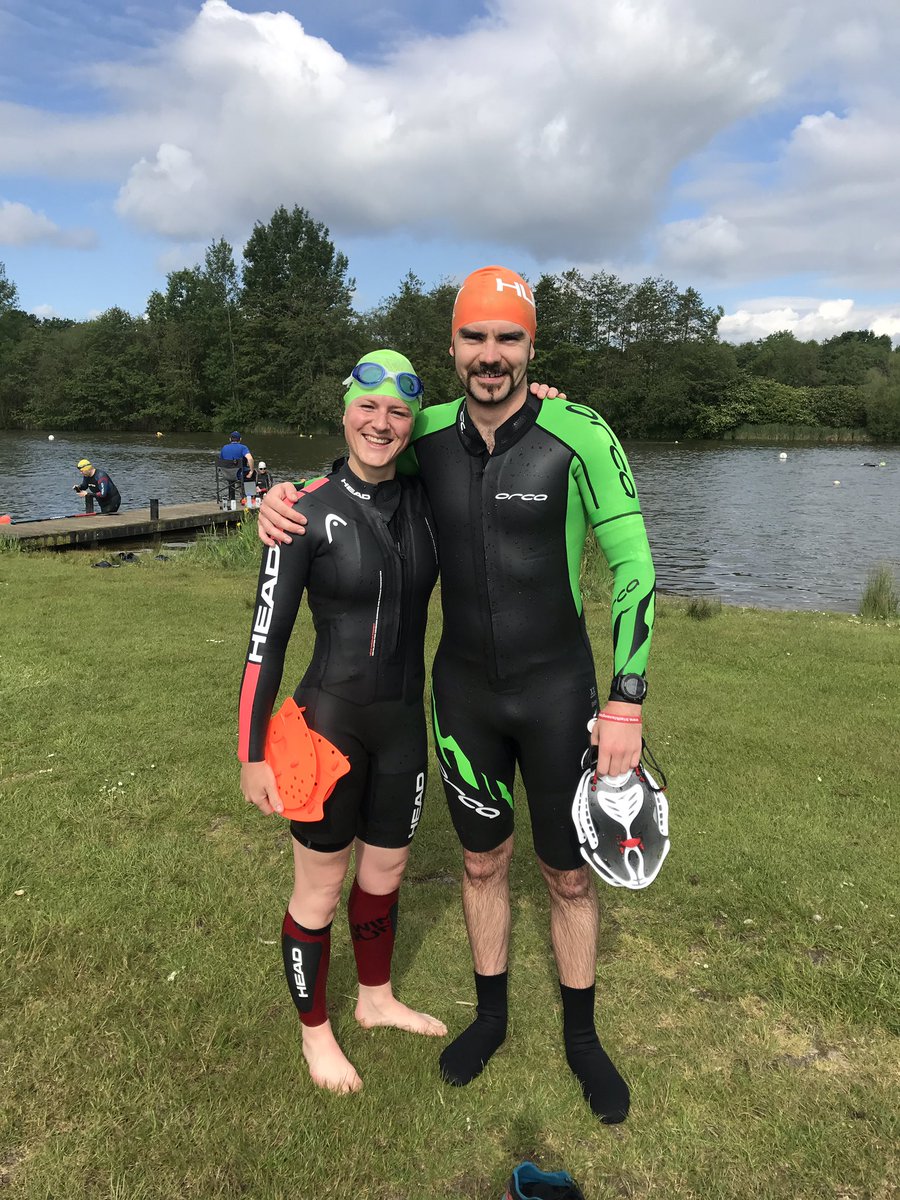 Quick early morning sesh with my race buddy! Looking forward to it now! <a href="/Great_Swim/">Great Swim</a>