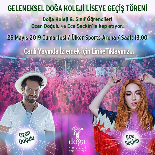 Geleneksel Doğa Koleji Liseye Geçiş Törenimizin canlı yayınını izlemek için: dogakoleji.k12.tr/canliyayin/