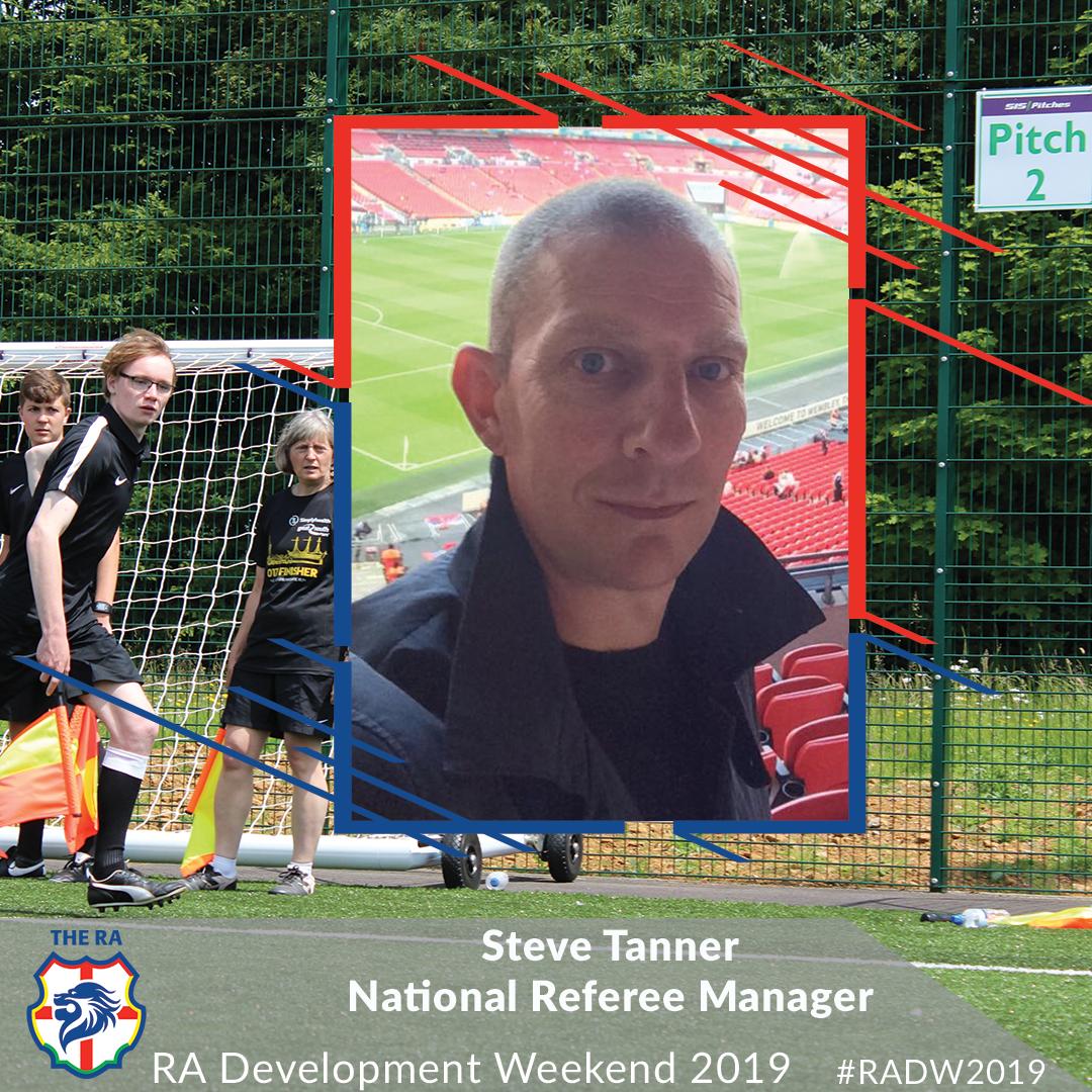 RA DEVELOPMENT WEEKEND SPEAKER ANNOUNCEMENT

Steve Tanner is a former Football League referee turned observer and National Referee Manager.

Steve will be delivering an Observer Workshop!

Book your place at RA Development Weekend here: qoo.ly/xh3s6

#RADW2019
