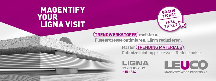 Just landed in Hannover for the Ligna exhibition. Come and join us.