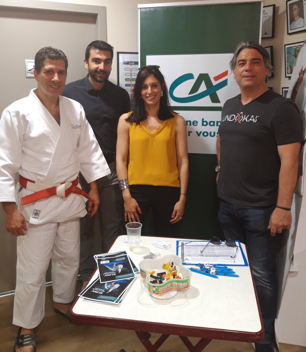 Une matinée sur le Dojo de l association Undokai pour faire connaitre notre partenariat💪🥋🏅 <a href="/ca_centrest/">Crédit Agricole Centre-est</a> #sportecoledelavie #ffdj #partdieu #judo