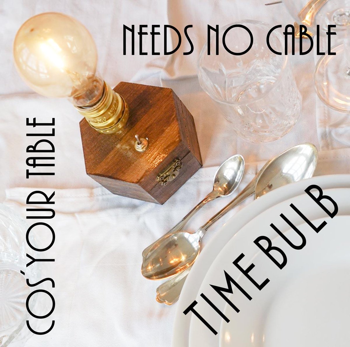 TimeBulb's tweet photo. YOUR TABLE needs NO CABLE

https://t.co/bcMmsBmess

#timebulb #timebulbmoment #timebulbdinner #cordlesslamp #wirelesslamp #batterylamp #tablelighting #edisonlamp #weddingplanner #weddingdecoration #bridetobe #weddingdecor #dinnertable #bride2020 #weddingdinner #vintagewedding #tb https://t.co/5ZoIuYFEJU