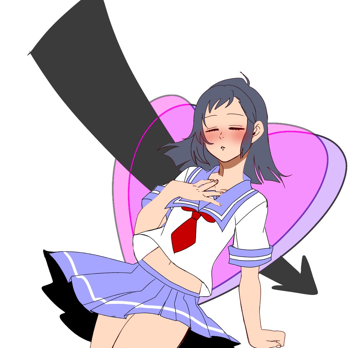 セン W 依頼募集中 V Twitter 短パンだのチャイナドレスだの セーラーやパーカー追加で描いたのはいいけど キャラメーカーは パソコンじゃないと作れない衝撃 3 ヽ 供養にセーラーだけでも置いときます P Q ｼｸｼｸ オリジナル