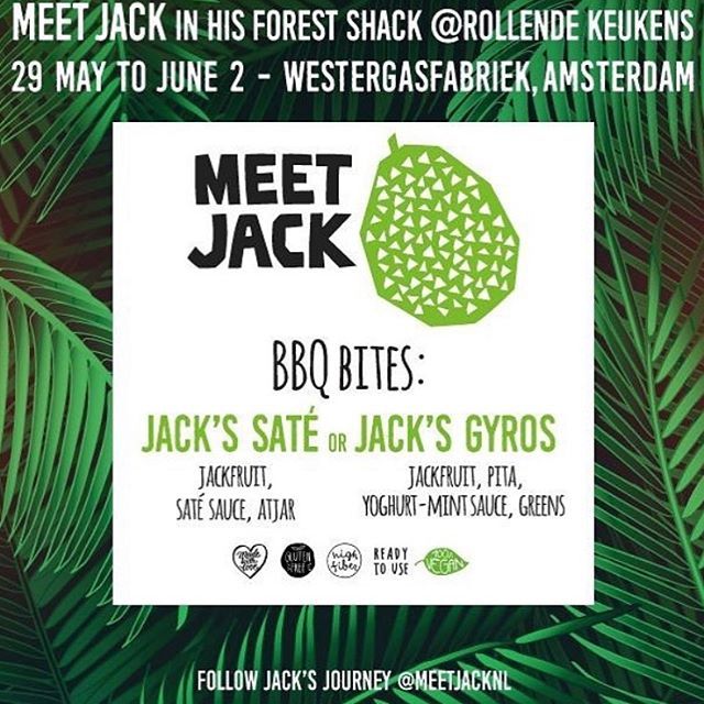 Love2workout1's tweet photo. Yeah! Love2workout goes @meetjacknl✌️ Ken jij Meet Jack al? Heerlijke vega bites gemaakt van jackfruit. Op de @rollendekeukens kan je komen proeven! En weet je wat? Op Hemelvaartsdag sta ik voor je te koken in de Forest Shack🎉. Kom je ook? Lijkt me superg… https://t.co/Ui3rfmxXfQ