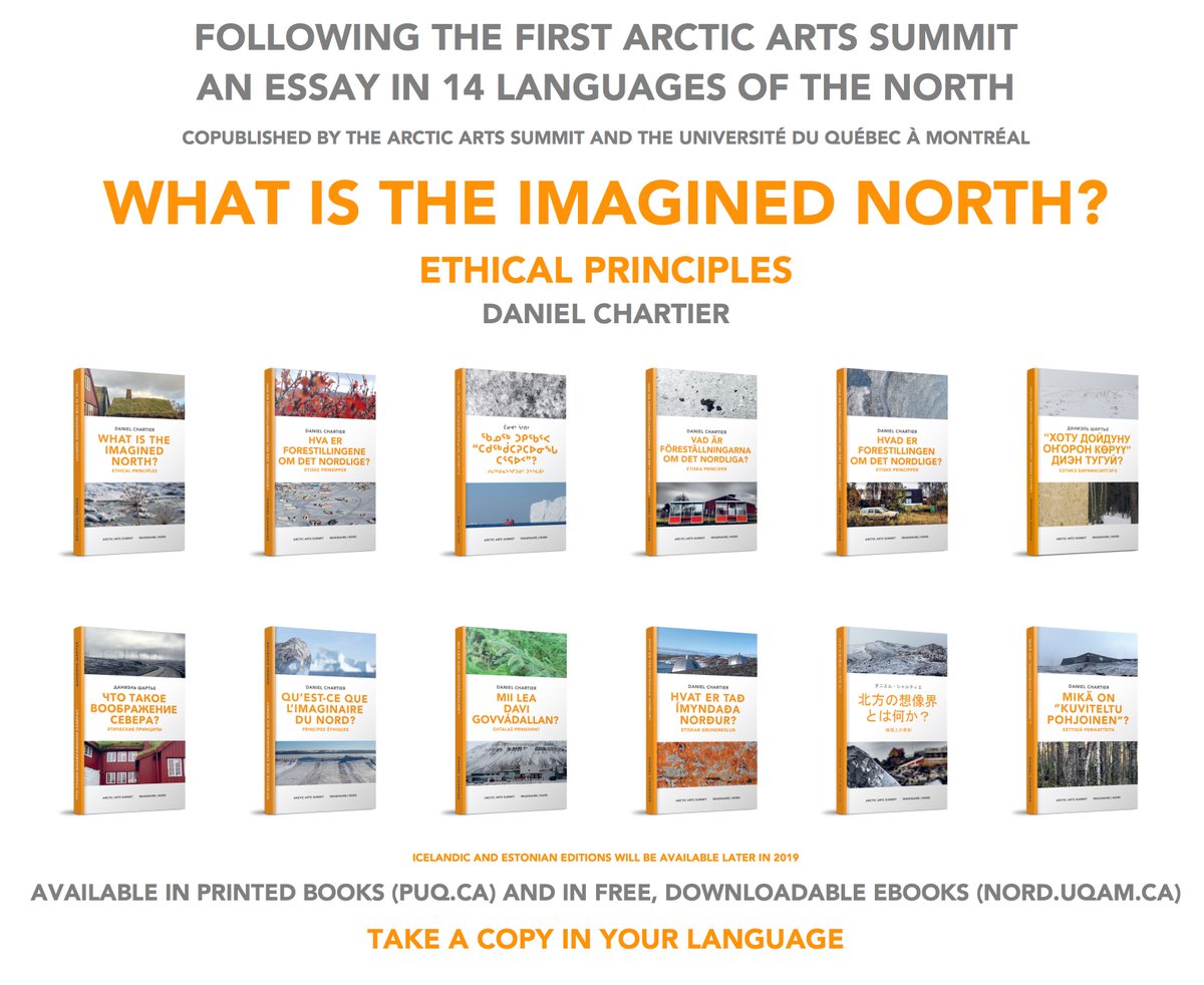 An essay “Imagined North” published  in 14 languages, shared in the Summit.  The author, Daniel Chartier, says  - After meeting with Maria Utsi, director of the first Summit, we decided it was important to send a clear message about the necessity of plurilinguism in  Arctic.