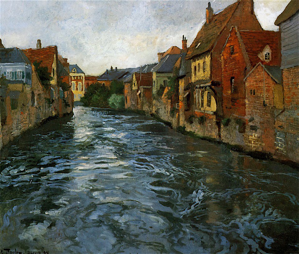 literatura_rte's tweet photo. Frits Thaulow
Riverside, view of Abbeville, 1894 https://t.co/XDcm46g9AI