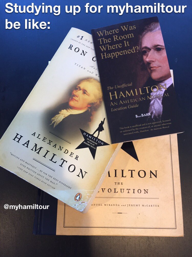 myhamiltour's tweet photo. Only 2 more weeks until myhamiltour begins! Doing some light reading beforehand 😂
#hamiltonmusical #hamilton https://t.co/hBFVRCLbJQ