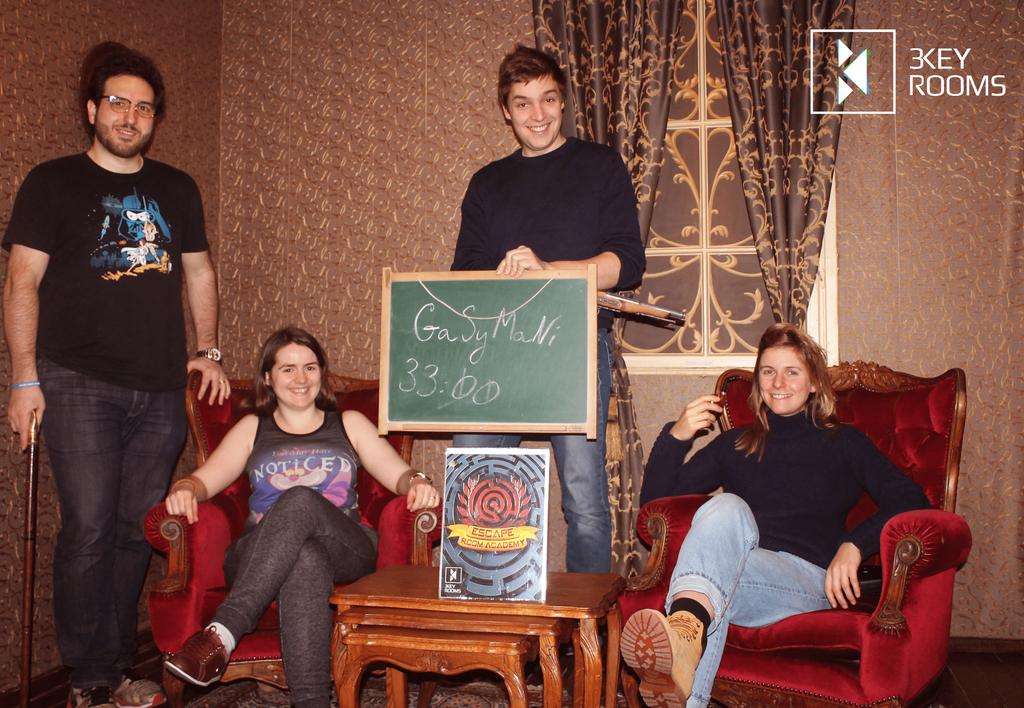 LeagueOfEscape's tweet photo. We are pleased to have welcomed the team "GaSyMaNi" for the first edition of the escape game world championships!!!!
See you soon for the 2nd Season!!!!
#GaSyMaNi #Sofia #Bulgarie #Fun #Worldchampionship #EscapeRoomAcademy #EscapeGame #EscapeRoom #ERA https://t.co/ZdzI29FKXP