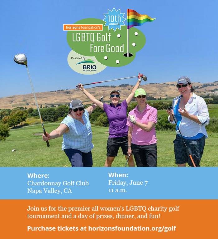 ChrisCarnesList's tweet photo. Join @HorizonsFdn at the 10th annual #GolfForeGood, the premier all women’s LGBTQ charity golf tournament in the Bay Area, honoring superstar @Chold1. Learn more and buy tickets: https://t.co/R1JGxJhsiN https://t.co/WC09fF7K5m