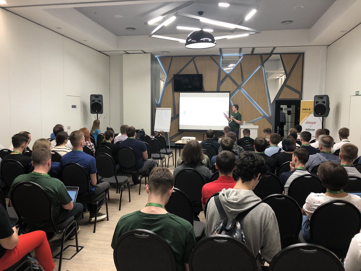 pazhyn's tweet photo. Our Head of Rivne office at @anyforsoft Oleg Bogut kicks-off #drupalcampkyiv 2019 with “Search API: tips and tricks - from beginning to custom solutions” session!
#drupalcon #drupalcamp #anyforsoft https://t.co/5dn5Sn8Qtc