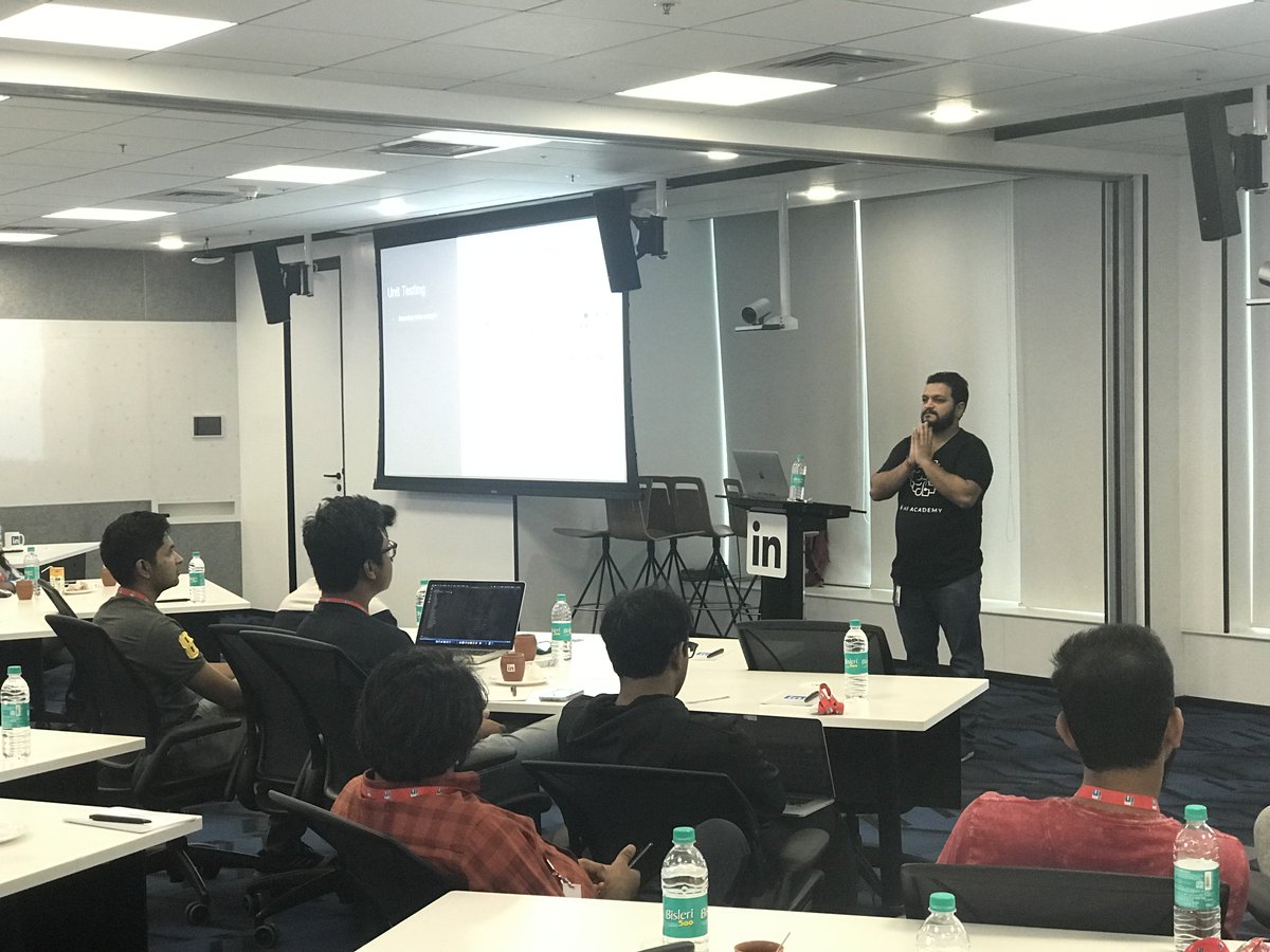 EmberJS_BLR's tweet photo. We have the #Ember meet-up underway in #LinkedIn #Bangalore. Thanks to @LinkedInLife for hosting this months meet-up and to the amazing people who made it. https://t.co/osjycuXdwO